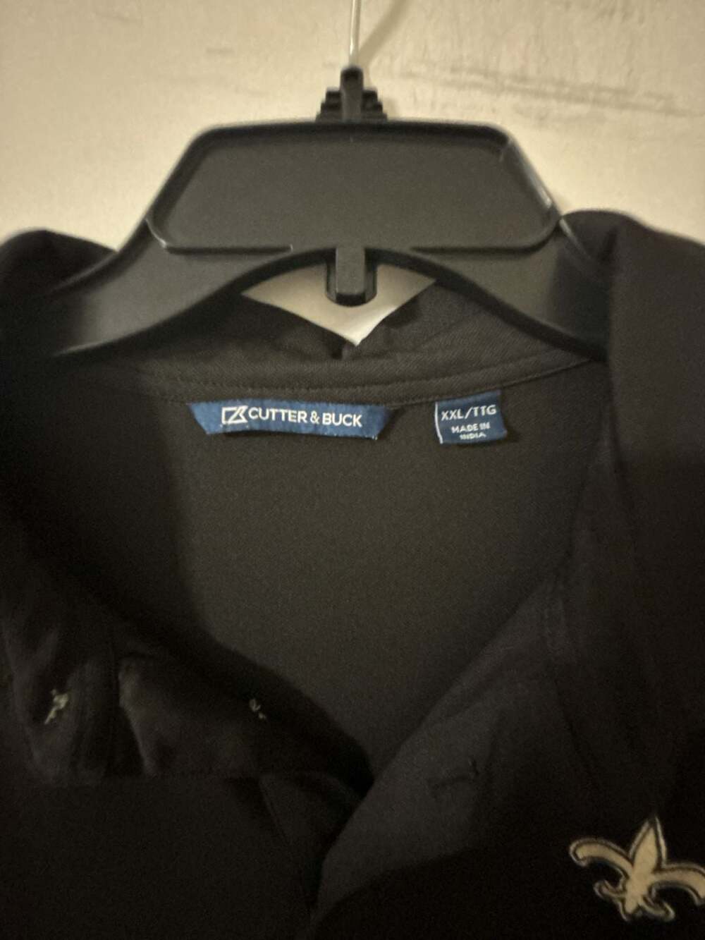 Cutter & Buck New Orleans Saints Black Polo Shirt XXL